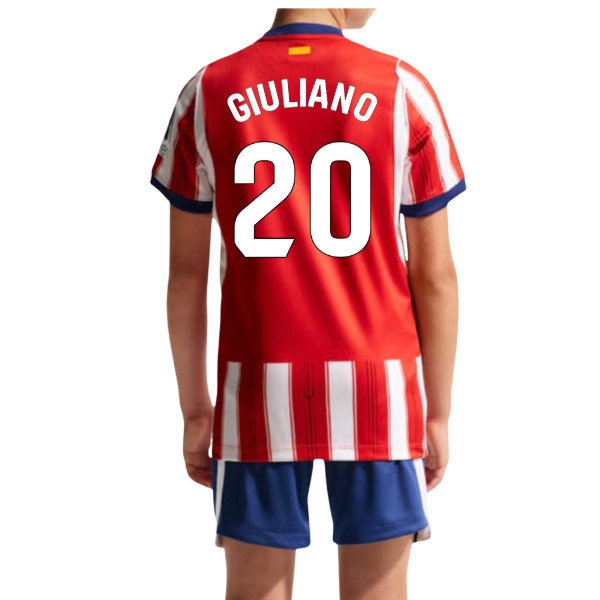 2026-2027 Atletico Madrid Home Shirt (Kids) (Giuliano 20) — Buy Now