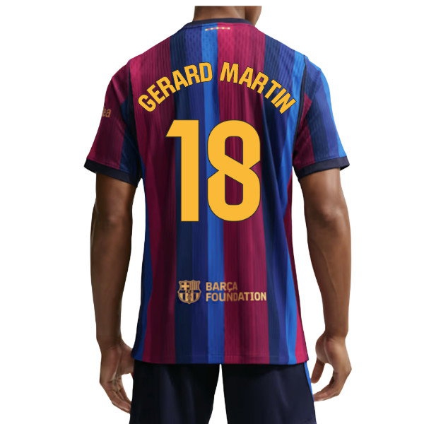 2026-2027 Barcelona Player Version Aero-Fit Match Home Shirt (Gerard Martin 18) — Buy Now