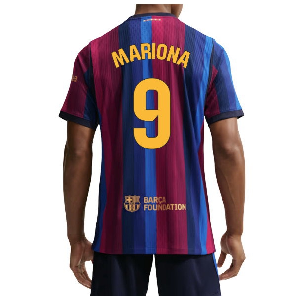2026-2027 Barcelona Player Version Aero-Fit Match Home Shirt (Mariona 9) — Buy Now