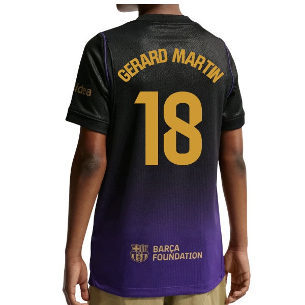 2026-2027 Barcelona Away Shirt (Kids) (Gerard Martin 18) — Shop Now