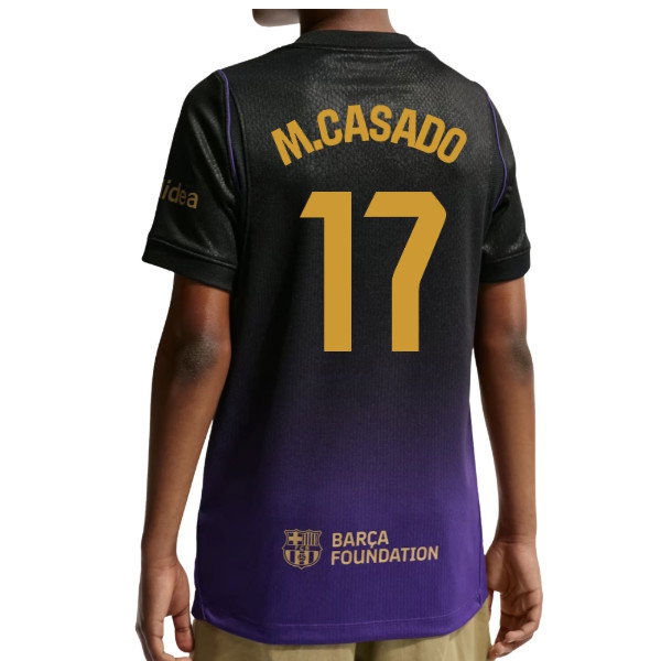 2026-2027 Barcelona Away Shirt (Kids) (M.Casado 17) — Buy Now