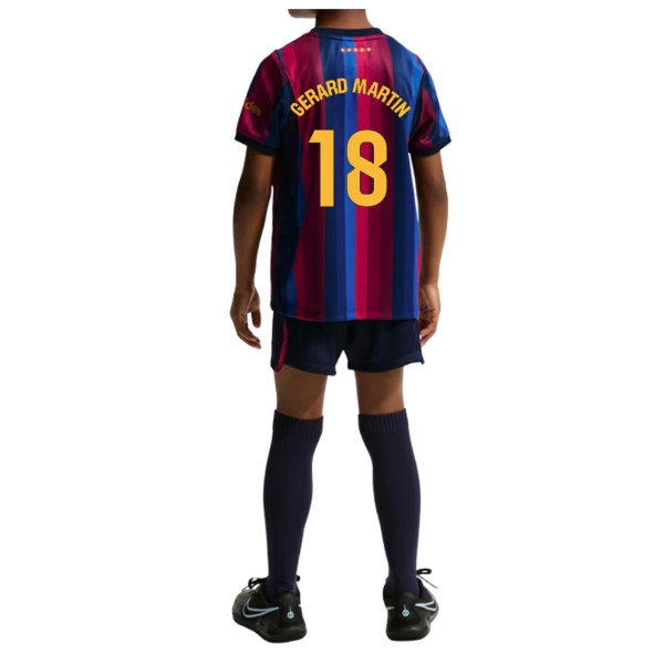 2026-2027 Barcelona Home Little Kids Mini Kit (Gerard Martin 18) — Buy Online