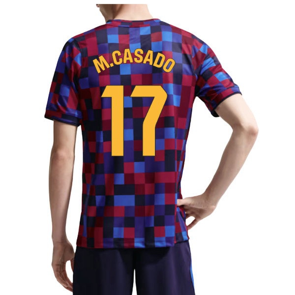 2026-2027 Barcelona Home Pre Match Top (Noble Red/Blue) (M.Casado 17) — Buy Now