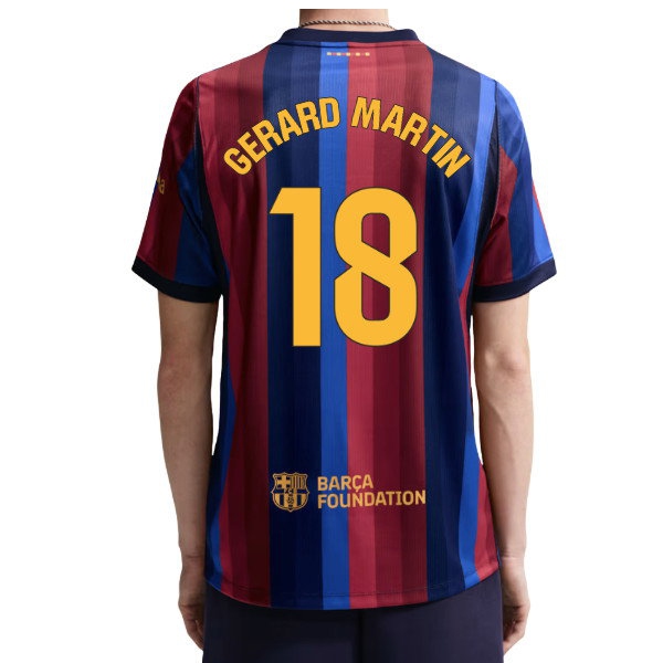 2026-2027 Barcelona Home Shirt (Gerard Martin 18) — Buy Now