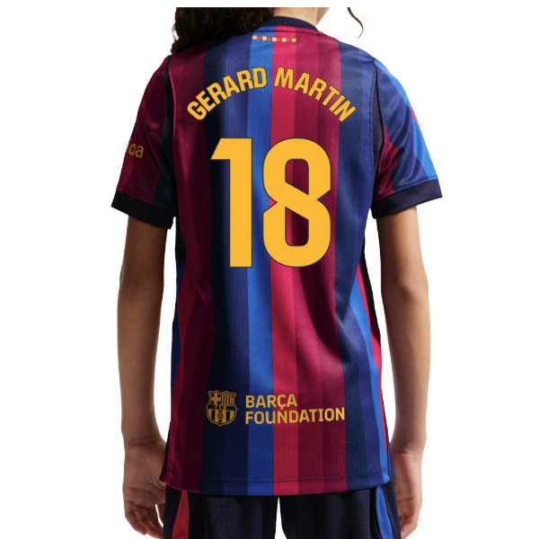 2026-2027 Barcelona Home Shirt (Kids) (Gerard Martin 18) — Buy Online