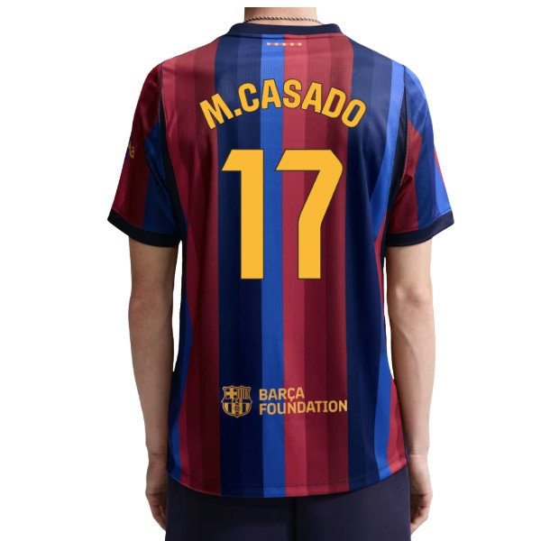 2026-2027 Barcelona Home Shirt (M.Casado 17) — Buy Online