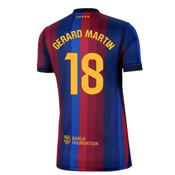 2026-2027 Barcelona Home Shirt (Womens) (Gerard Martin 18) — Shop Now