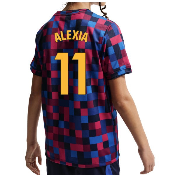 2026-2027 Barcelona Pre Match Shirt (Kids) (Alexia 11) — Buy Online