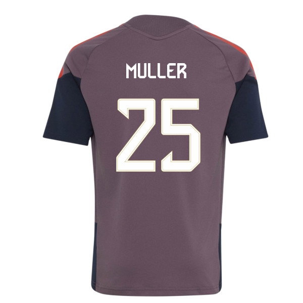 2026-2027 Bayern Munich EU Training Jersey (Shadow Fig) - Kids (Muller 25) — Buy Online