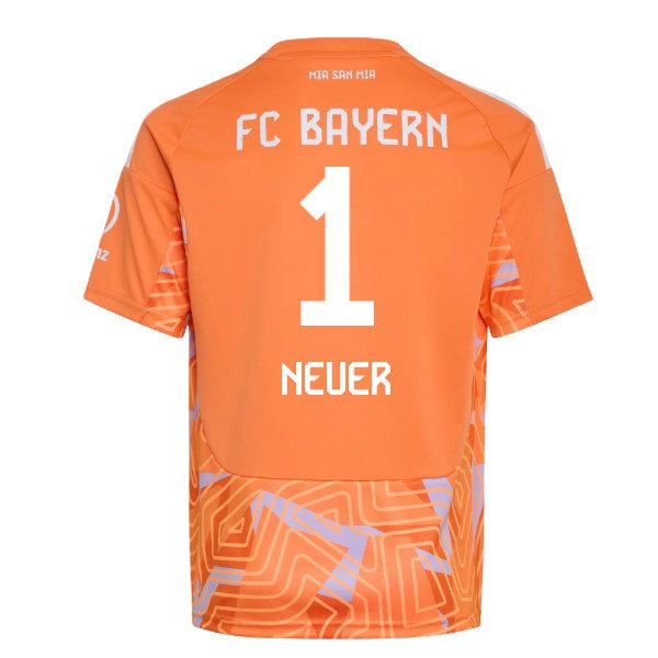 2026-2027 Bayern Munich Home Goalkeeper Shirt (Orange) - Kids (Neuer 1) — Buy Online