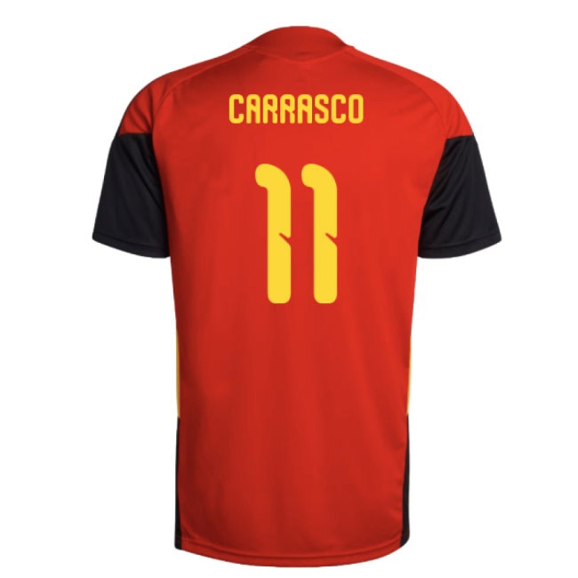 2026-2027 Belgium Training Jersey (Red) (Carrasco 11) — Shop Now