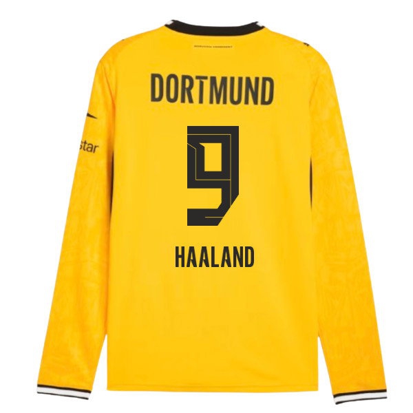 2026-2027 Borussia Dortmund Long Sleeve Home Shirt (Haaland 9) — Shop Online