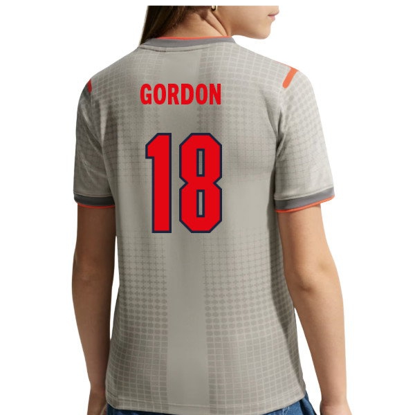 2026-2027 England Pre-Match Shirt (Grey) - Kids (Gordon 18)