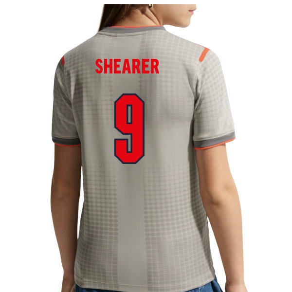 2026-2027 England x Palace Pre-Match Shirt (Grey) - Kids (Shearer 9) — Buy Online