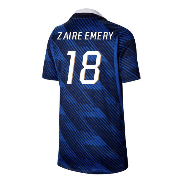2026-2027 France Home Shirt (Kids) (Zaire Emery 18)