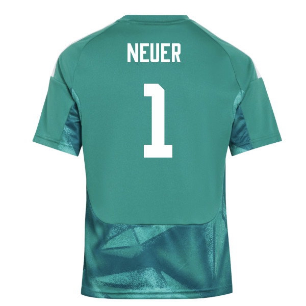 2026-2027 Germany Home Goalkeeper Shirt (Active Green) - Kids (Neuer 1) — Buy Online