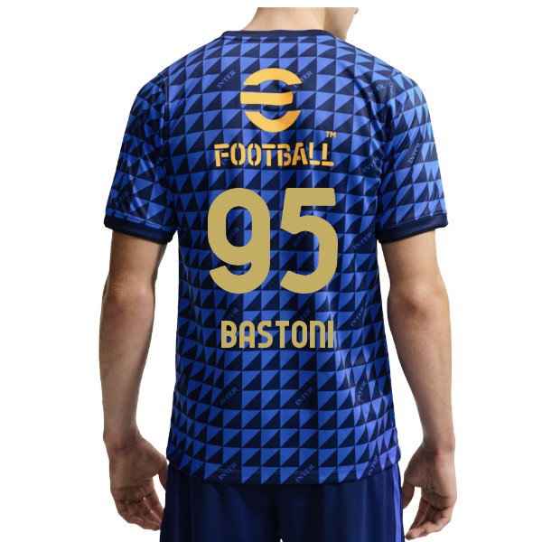 2026-2027 Inter Milan Pre-Match Shirt (Blue) (Bastoni 95) — Shop Online