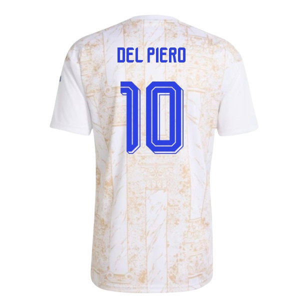 2026-2027 Italy Home Pre-Match Shirt (White) (Del Piero 10) — Buy Now
