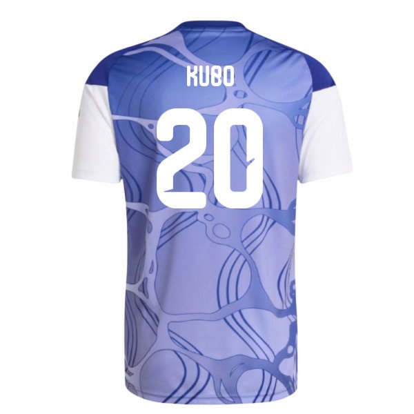2026-2027 Japan Home Pre-Match Shirt (White/Blue) (Kubo 20) — Buy Now