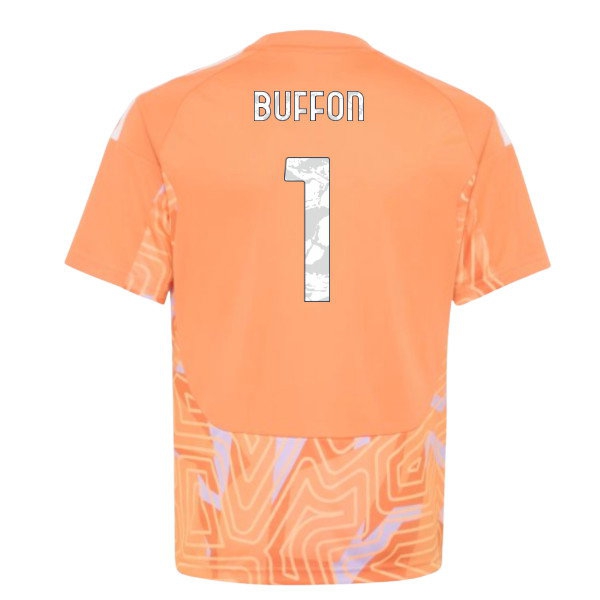 2026-2027 Juventus Home Goalkeeper Shirt (Orange) - Kids (Buffon 1) — Shop Online
