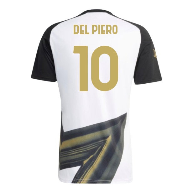 2026-2027 Juventus Pre-Match Shirt (White) (Del Piero 10) — Buy Now