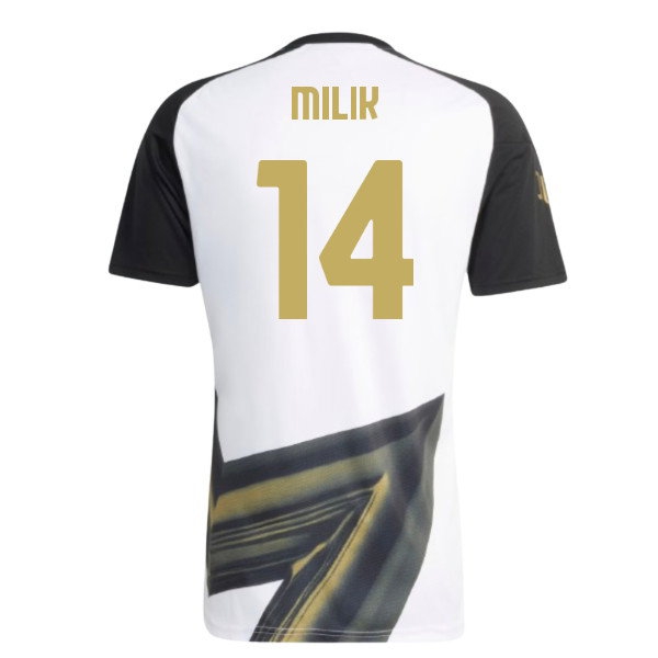 2026-2027 Juventus Pre-Match Shirt (White) (Milik 14) — Shop Online