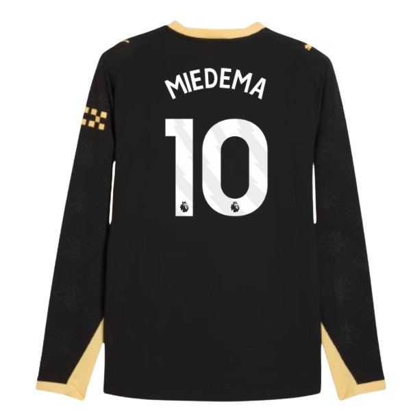 2026-2027 Man City match-style Long Sleeve Away Shirt (Miedema 10)