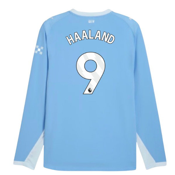 2026-2027 Man City Player Version Long Sleeve Home Shirt (Haaland 9) — Buy Now