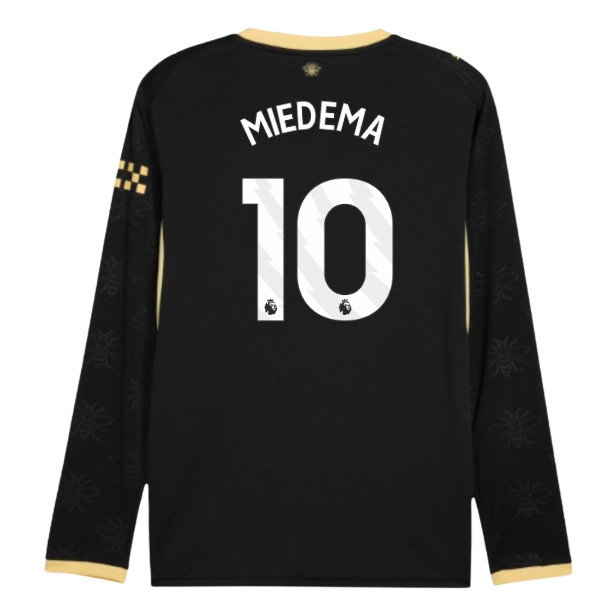 2026-2027 Man City Away Long Sleeve Shirt (Miedema 10)