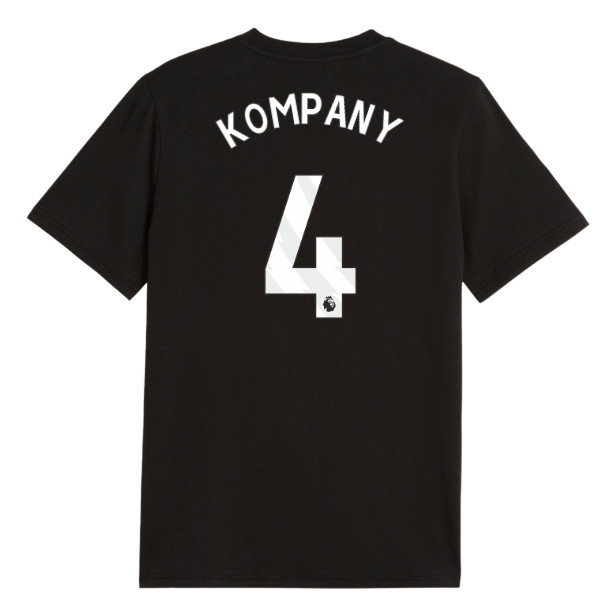 2026-2027 Man City FtblCulture Tee (Black) - Kids (Kompany 4)
