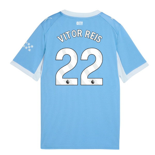 2026-2027 Man City Home Shirt (Kids) (Vitor Reis 22)
