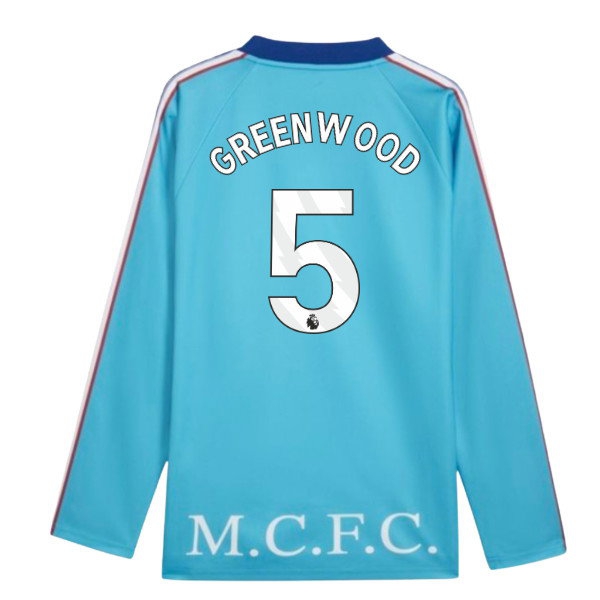 2026-2027 Man City KING Jersey LS (Blue) (Greenwood 5) — Shop Now