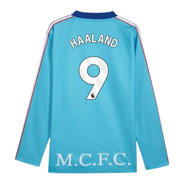 2026-2027 Man City KING Jersey LS (Blue) (Haaland 9) — Buy Online