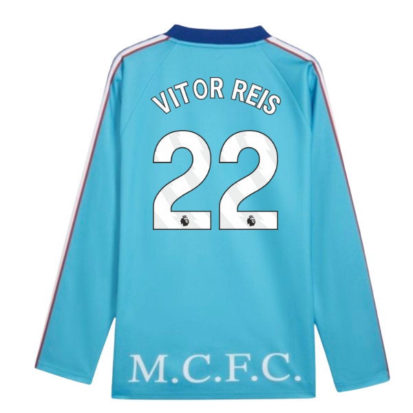 2026-2027 Man City KING Jersey LS (Blue) (Vitor Reis 22)