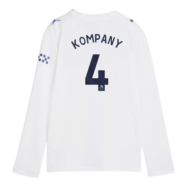 2026-2027 Man City Third Long Sleeve Shirt (Kids) (Kompany 4)