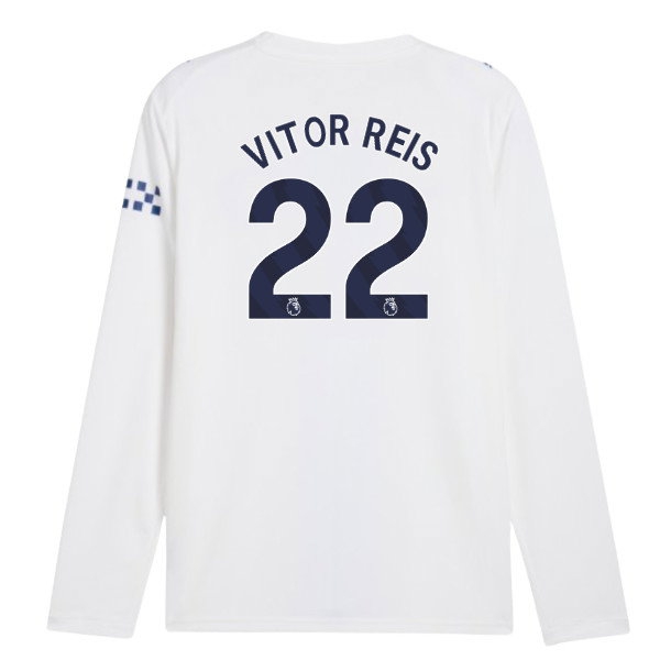 2026-2027 Man City Third Long Sleeve Shirt (Vitor Reis 22)