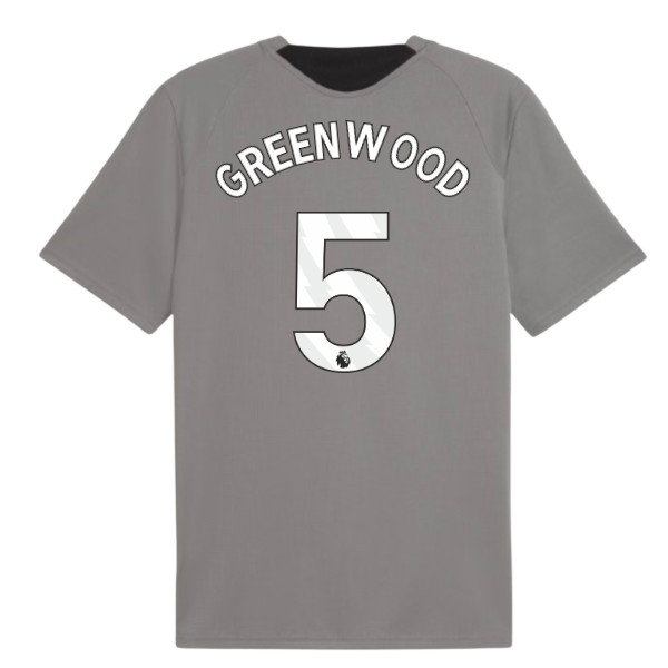 2026-2027 Man City Training Jersey (Cast Iron) (Greenwood 5) — Buy Now