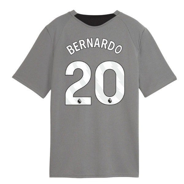 2026-2027 Man City Training Jersey (Cast Iron) - Kids (Bernardo 20) — Shop Now