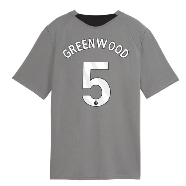 2026-2027 Man City Training Jersey (Cast Iron) - Kids (Greenwood 5) — Buy Now