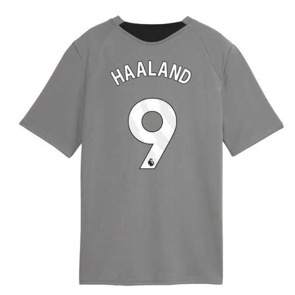 2026-2027 Man City Training Jersey (Cast Iron) - Kids (Haaland 9) — Buy Online