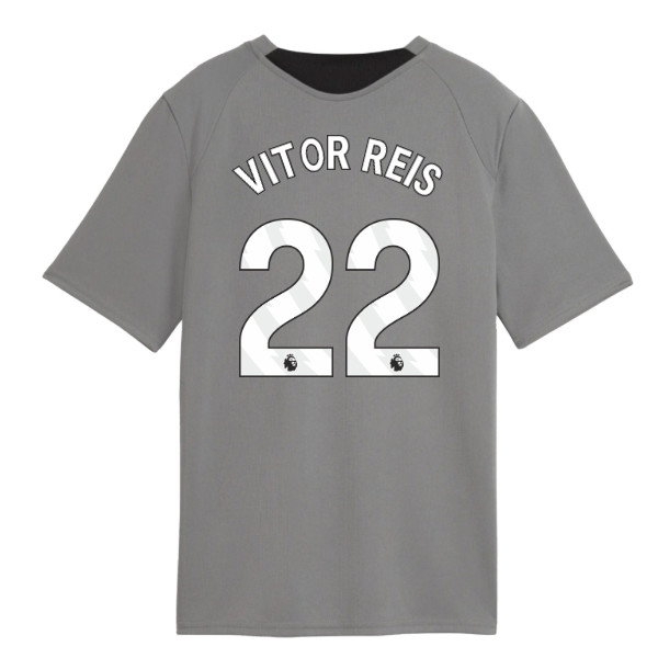 2026-2027 Man City Training Jersey (Cast Iron) - Kids (Vitor Reis 22)