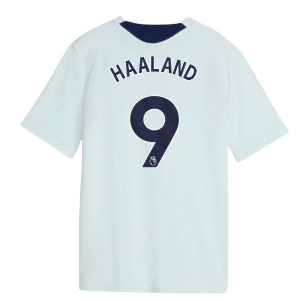 2026-2027 Man City Training Jersey (Dewdrop) - Kids (Haaland 9) — Buy Online