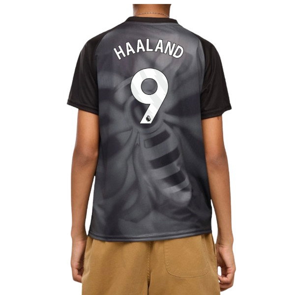 2026-2027 Man City Warm Up Jersey (Black) - Kids (Haaland 9) — Shop Now