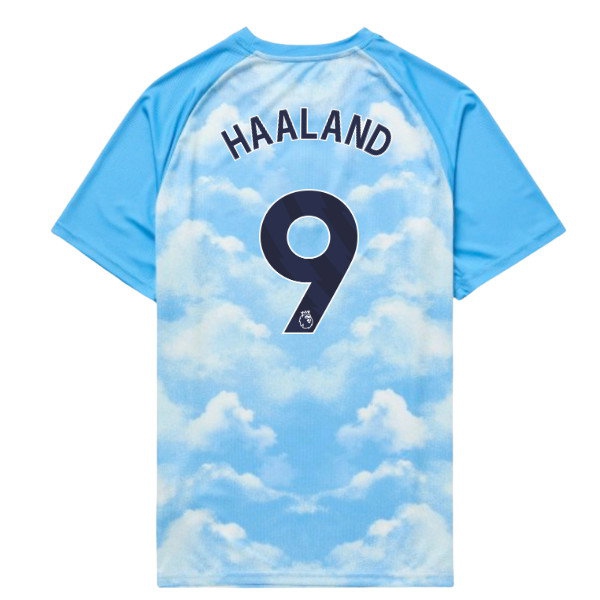 2026-2027 Man City Warm Up Jersey (Icy Blue) - Kids (Haaland 9) — Shop Now