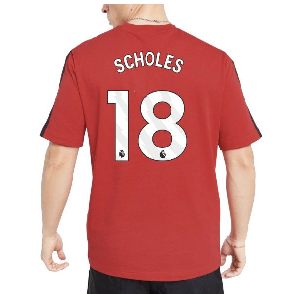 2026-2027 Man Utd DNA Tee (Red) (Scholes 18) — Shop Online
