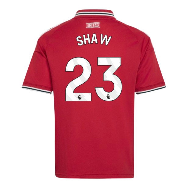 2026-2027 Man Utd Home Shirt (Kids) (Shaw 23) — Shop Now