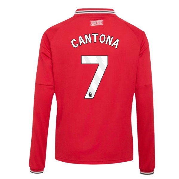 2026-2027 Man Utd Long Sleeve Home Shirt (Kids) (Cantona 7) — Buy Now