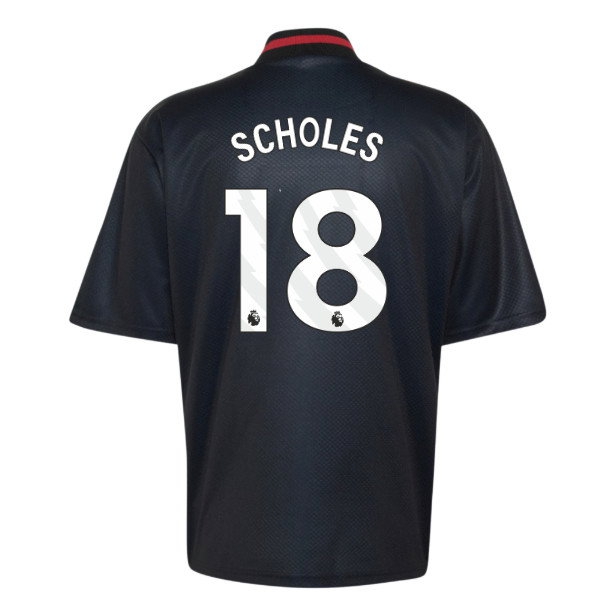 2026-2027 Man Utd Street Jersey (Black) (Scholes 18) — Shop Online
