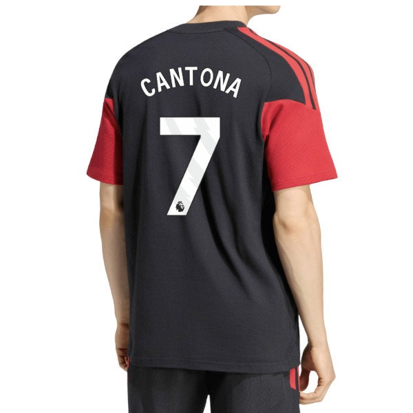 2026-2027 Man Utd Tiro Training Tee (Black) (Cantona 7) — Shop Online