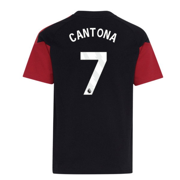2026-2027 Man Utd Tiro Training Tee (Black) - Kids (Cantona 7) — Shop Online